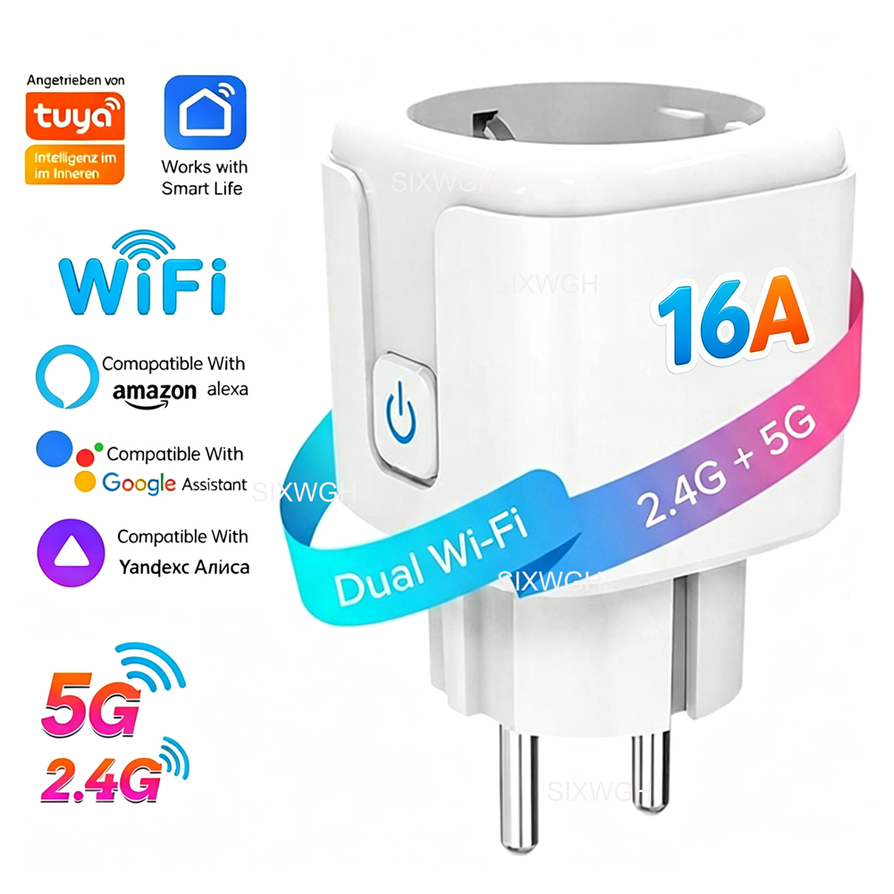 Tomada inteligente Tuya WiFi d - Timer Dual Outlet avaliação e preço